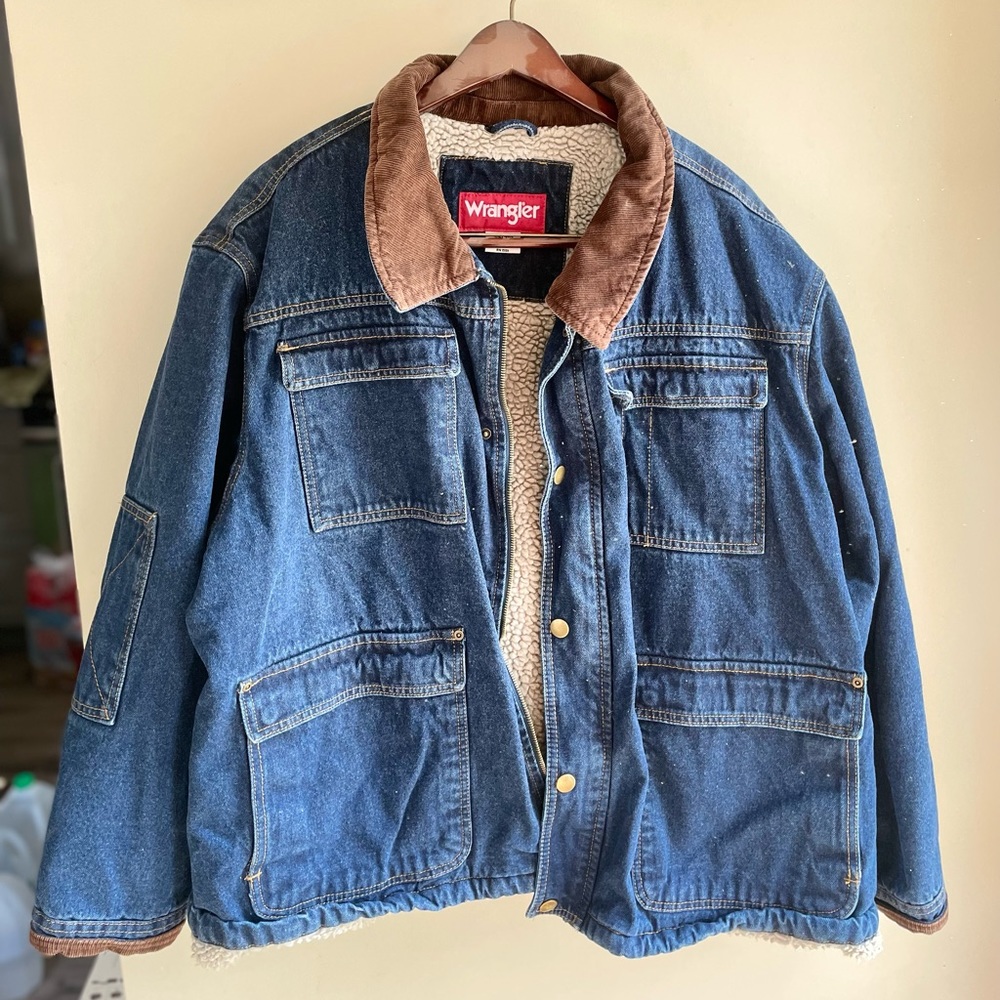 4XL Wrangler Sherpa Jean Jacket